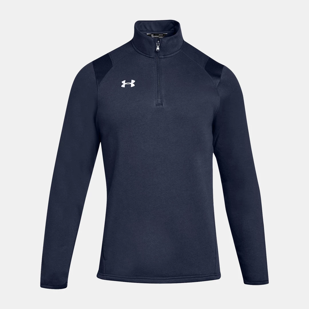 Under Armour Apparel Mens Hustle Fleece 1/4 Zip 1 Under Armour Apparel Mens Hustle Fleece 1/4 Zip