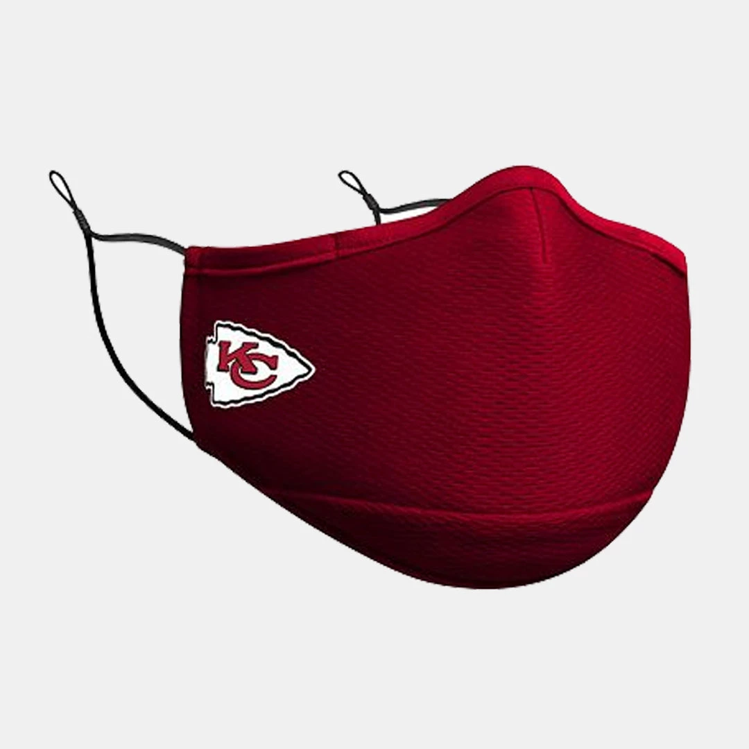 New Era Face Mask Official Team Logo- Kansas Chiefs Face Coverings 1 New Era Face Mask Official Team Logo- Kansas Chiefs Face Coverings