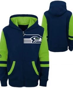 Adidas Reebok Seattle Seahawks Full Zip Fleece Hoodie