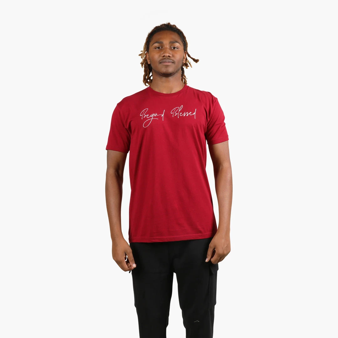 Beyond Blessed Script Short Sleeve T-Shirt Apparel 1 Beyond Blessed Script Short Sleeve T-Shirt Apparel