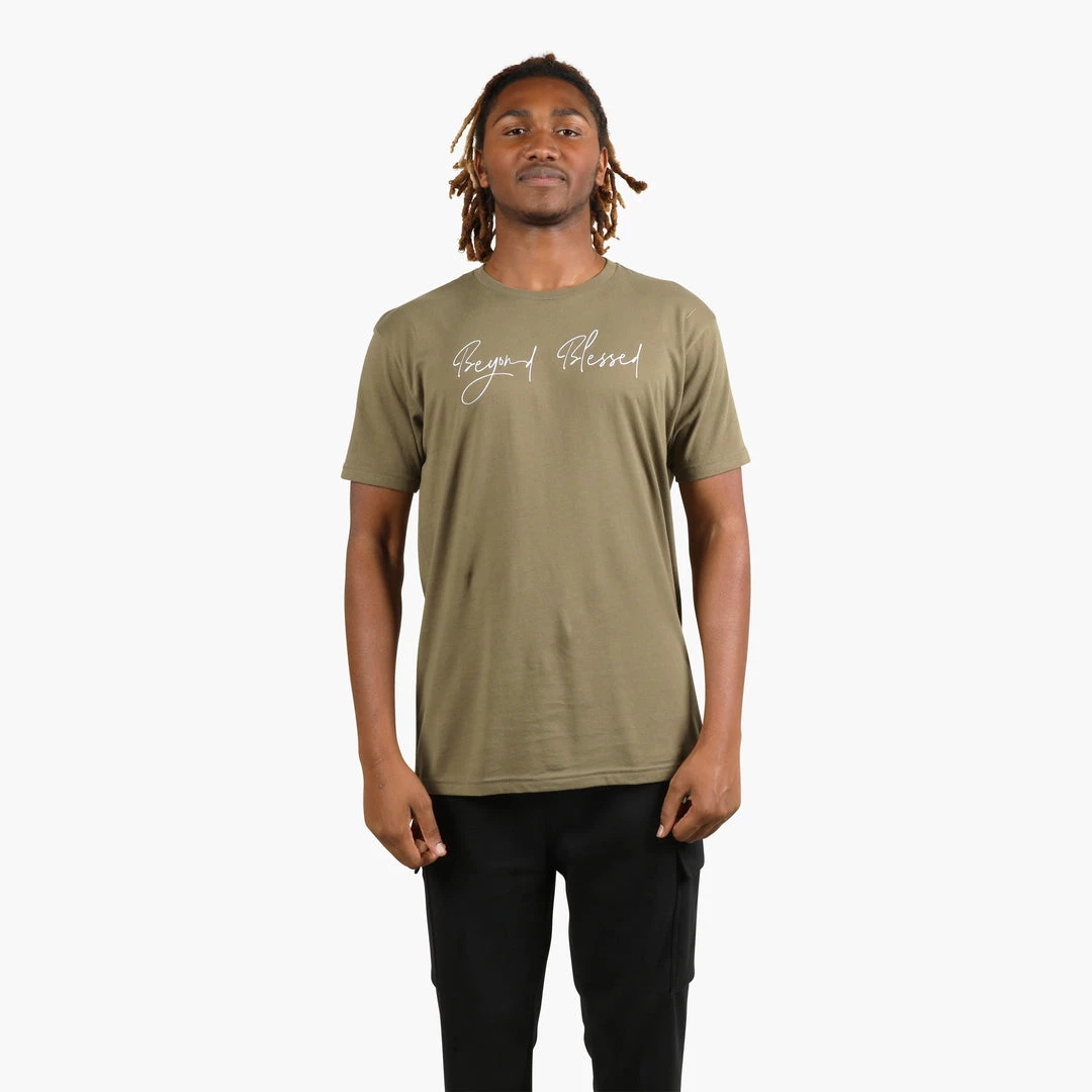 Beyond Blessed Script Short Sleeve T-Shirt Apparel 2 Beyond Blessed Script Short Sleeve T-Shirt Apparel