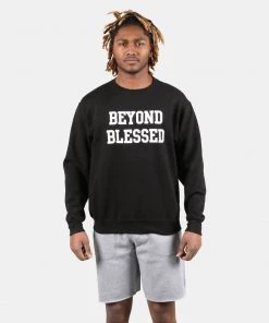 Beyond Blessed Apparel Text Crew Sweatshirt