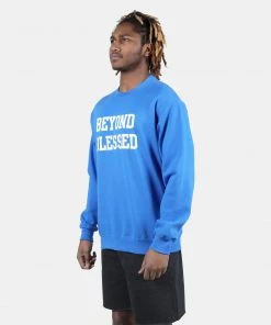 Beyond Blessed Apparel Text Crew Sweatshirt
