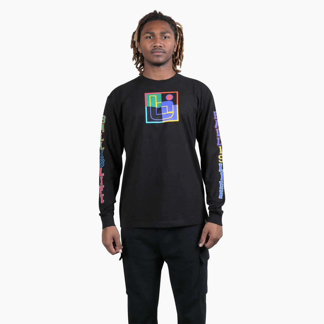 Ball Is Life The Rings Long Sleeve T-Shirt Basketball 1 Ball Is Life The Rings Long Sleeve T-Shirt Basketball