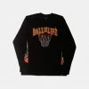 Ball Is Life On Fire Long Sleeve T-Shirt Basketball