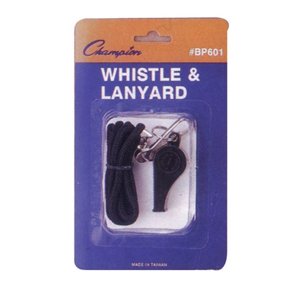 Champion Sports Champion Plastic Whistle/Lanyard Combo 1 Champion Sports Champion Plastic Whistle/Lanyard Combo