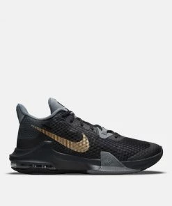 Nike Air Max Impact 3 Basketball Shoe, Black-Metallic Gold