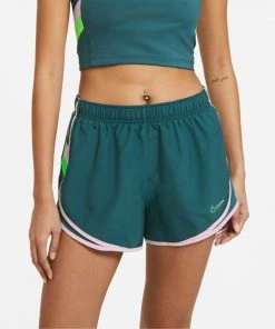 Nike Womens Tempo Color-Block Running Shorts