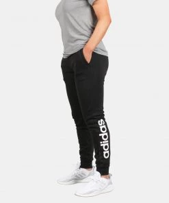 Adidas Apparel Womens Essential Linear Fleece Pant 5 Adidas Apparel Womens Essential Linear Fleece Pant