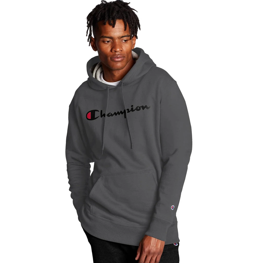 Champion Apparel Mens Graphic Powerblend Fleece Hood 5 Champion Apparel Mens Graphic Powerblend Fleece Hood