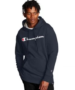 Champion Apparel Mens Graphic Powerblend Fleece Hood