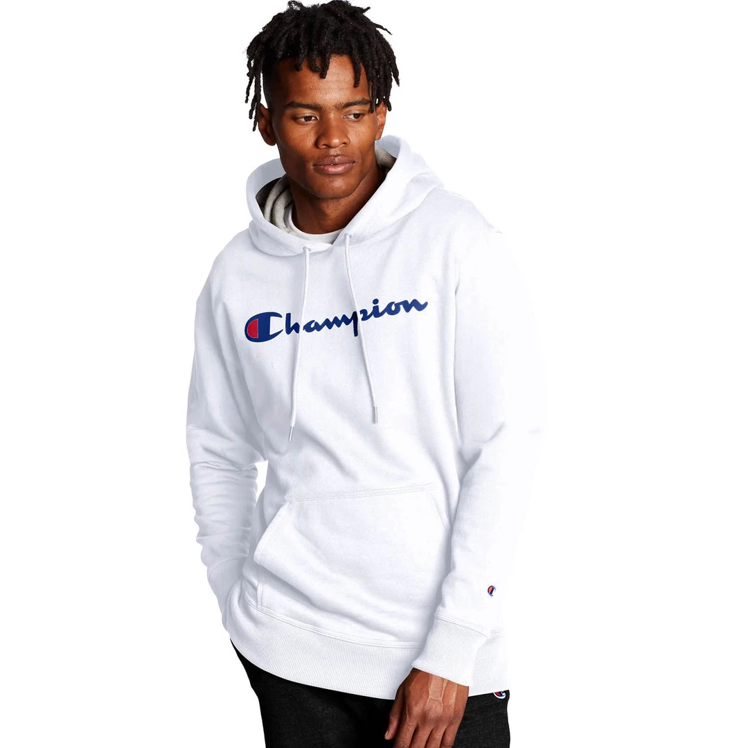 Champion Apparel Mens Graphic Powerblend Fleece Hood 2 Champion Apparel Mens Graphic Powerblend Fleece Hood