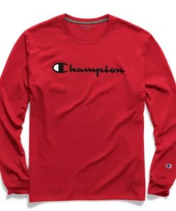 Champion Classic L/S Script Tshirt Apparel