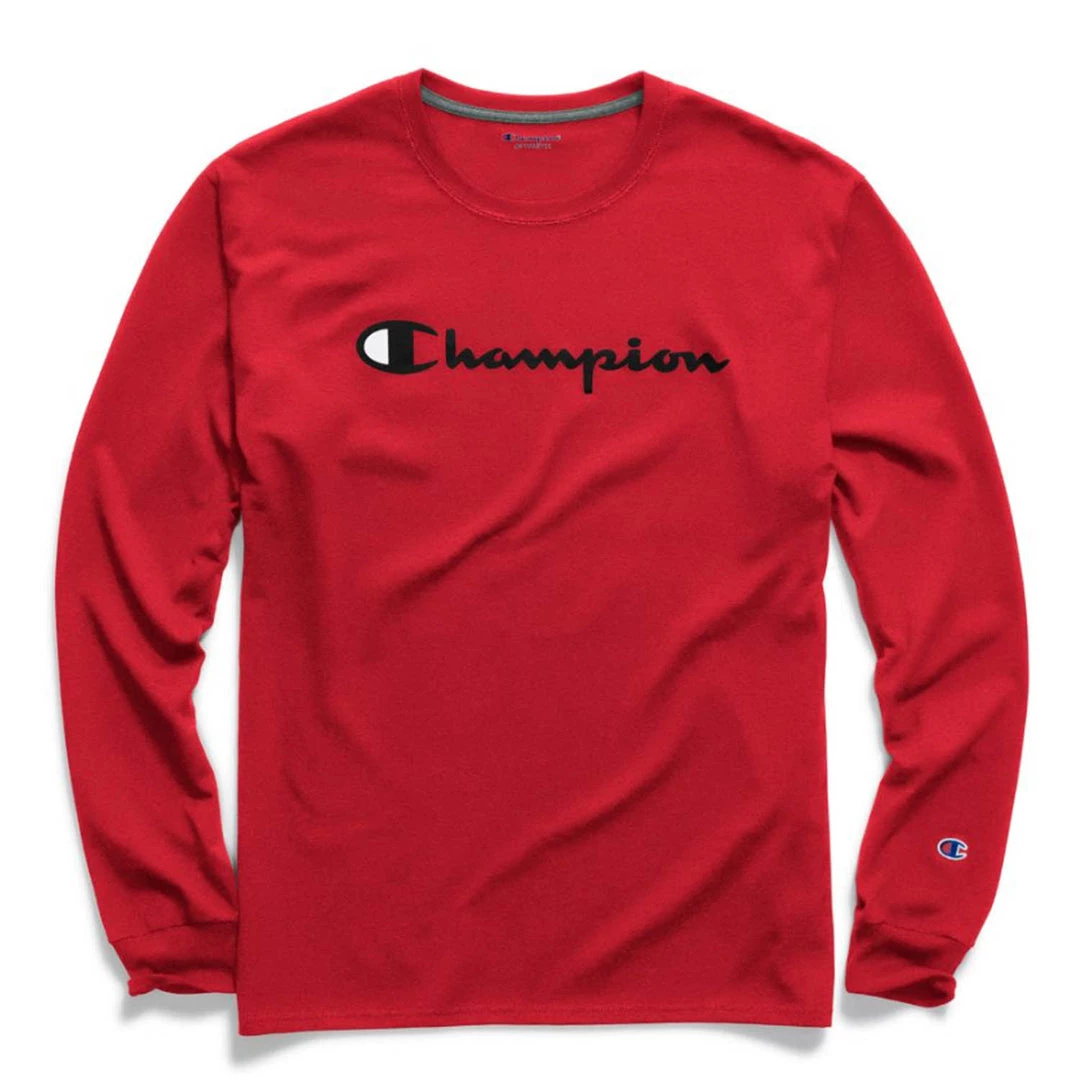Champion Classic L/S Script Tshirt Apparel 2 Champion Classic L/S Script Tshirt Apparel
