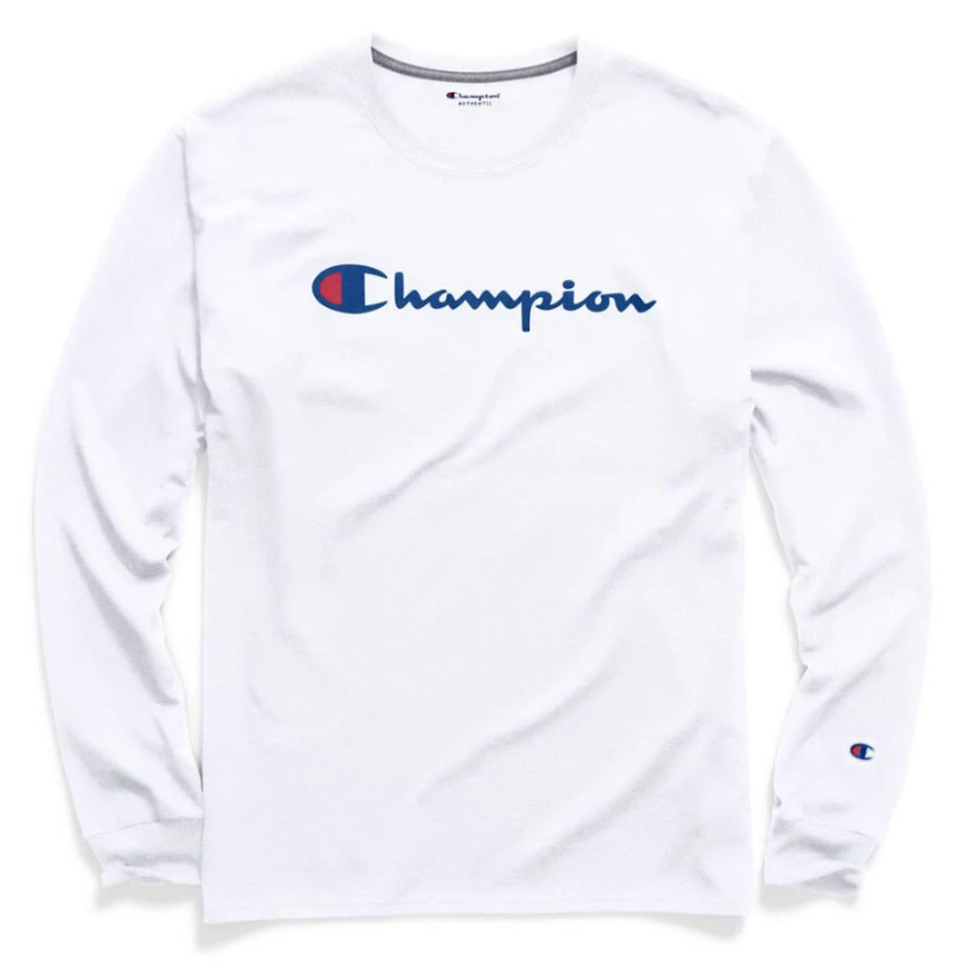 Champion Classic L/S Script Tshirt Apparel 4 Champion Classic L/S Script Tshirt Apparel