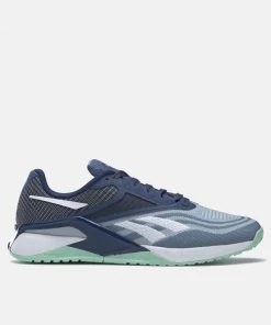 Reebok Women's Nano X2 Training Shoes, Grey/Batik Blue/Mint Footwear