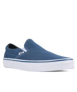 Vans Classic Slip On Navy Skate/Casual Footwear 17 Vans Classic Slip On Navy Skate/Casual Footwear