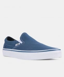 Vans Classic Slip On Navy Skate/Casual Footwear 16 Vans Classic Slip On Navy Skate/Casual Footwear