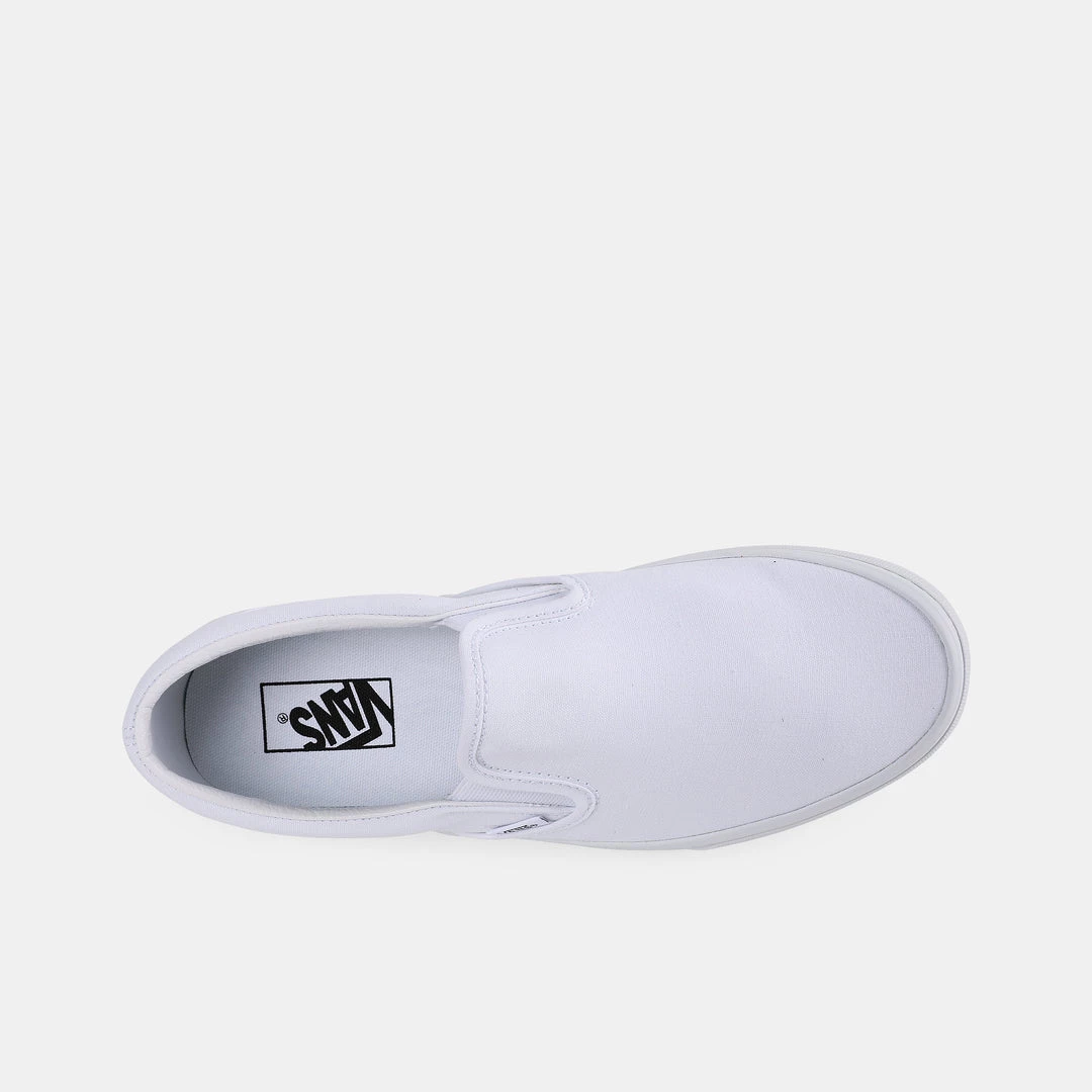 Vans Footwear Classic Slip On True White Skate/Casual 5 Vans Footwear Classic Slip On True White Skate/Casual
