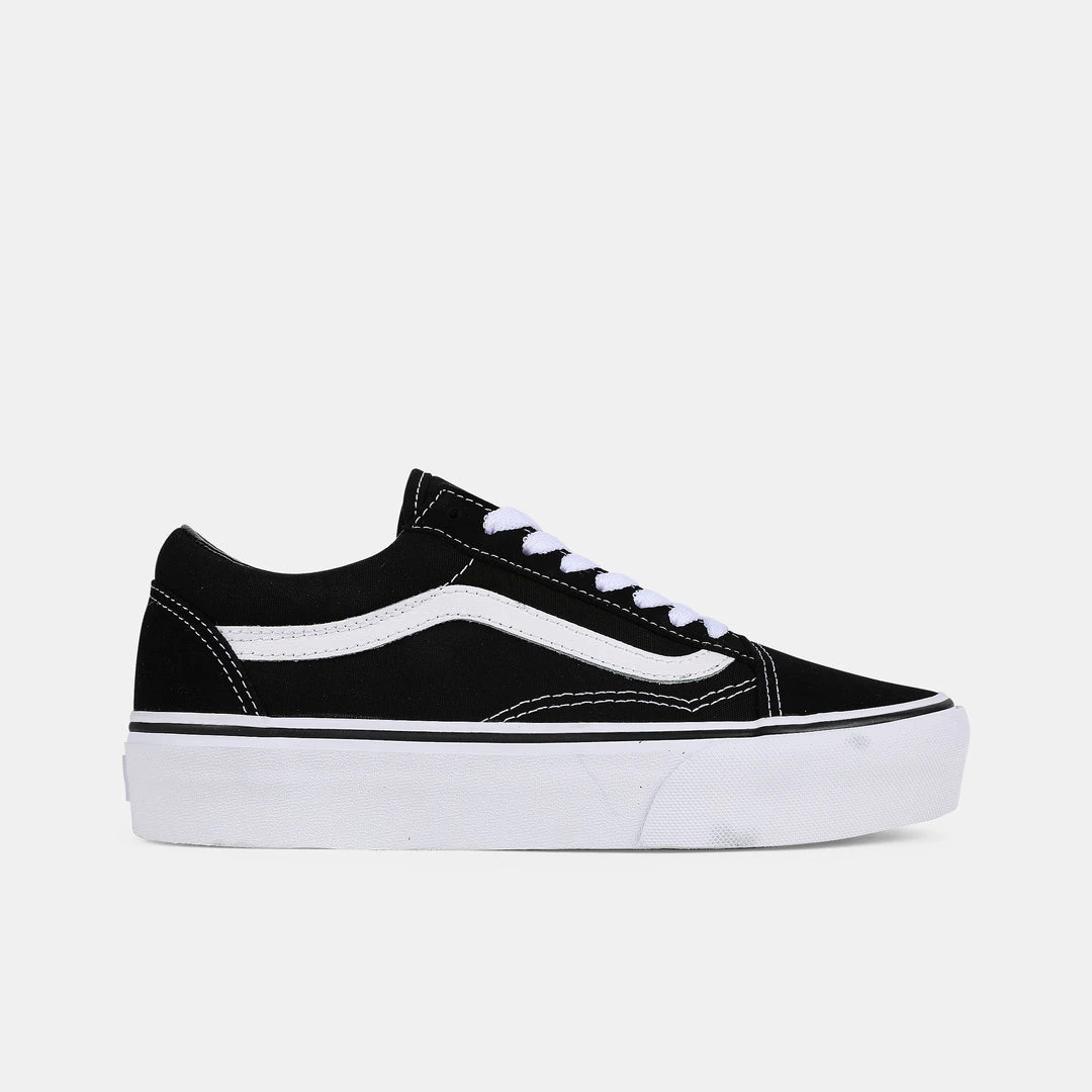 Vans Footwear Old Skool Platform Black/White Skate/Casual 2 Vans Footwear Old Skool Platform Black/White Skate/Casual