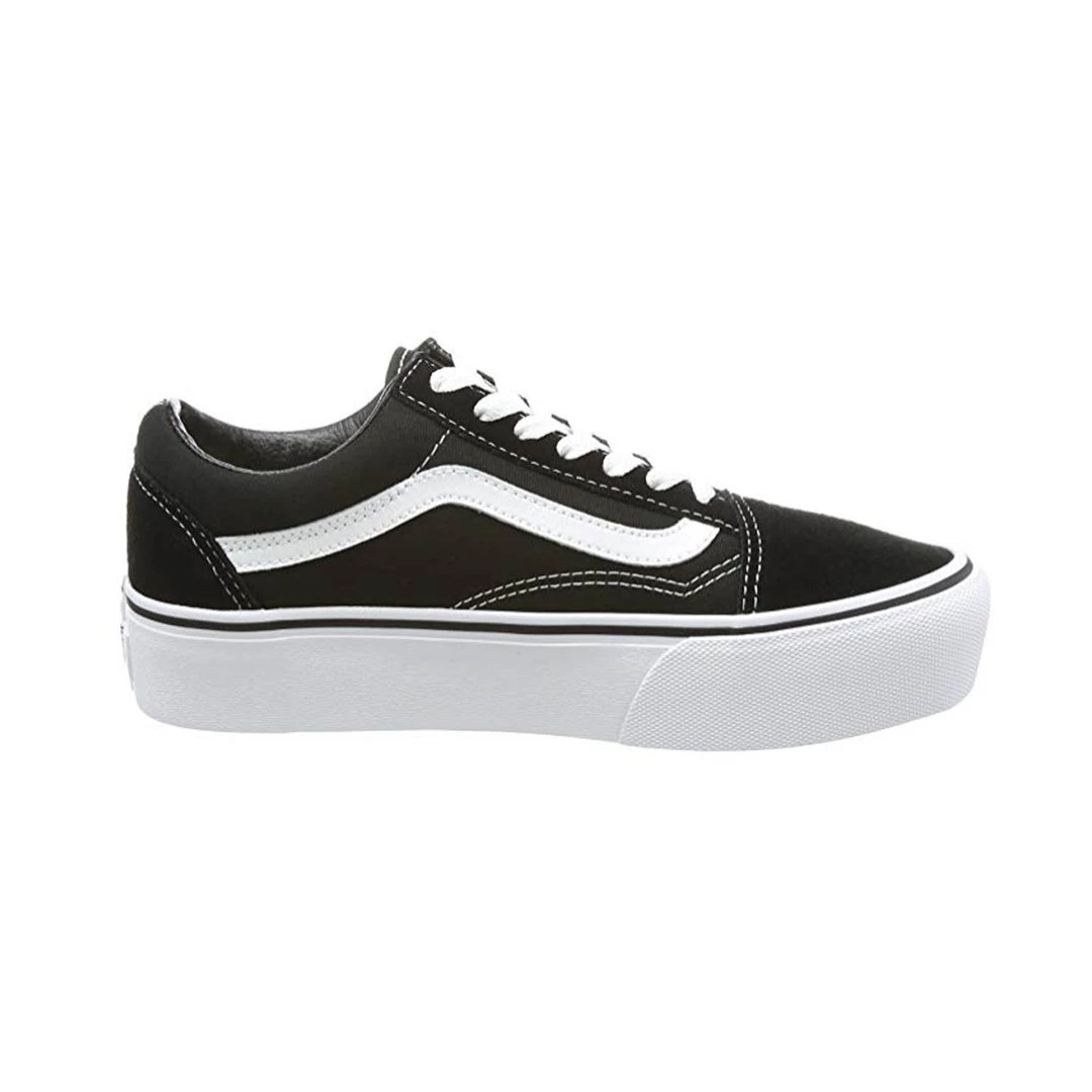 Vans Footwear Old Skool Platform Black/White Skate/Casual 1 Vans Footwear Old Skool Platform Black/White Skate/Casual