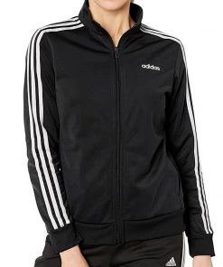 Adidas Womens Essential 3 Stripe Tricot Track Jacket Apparel