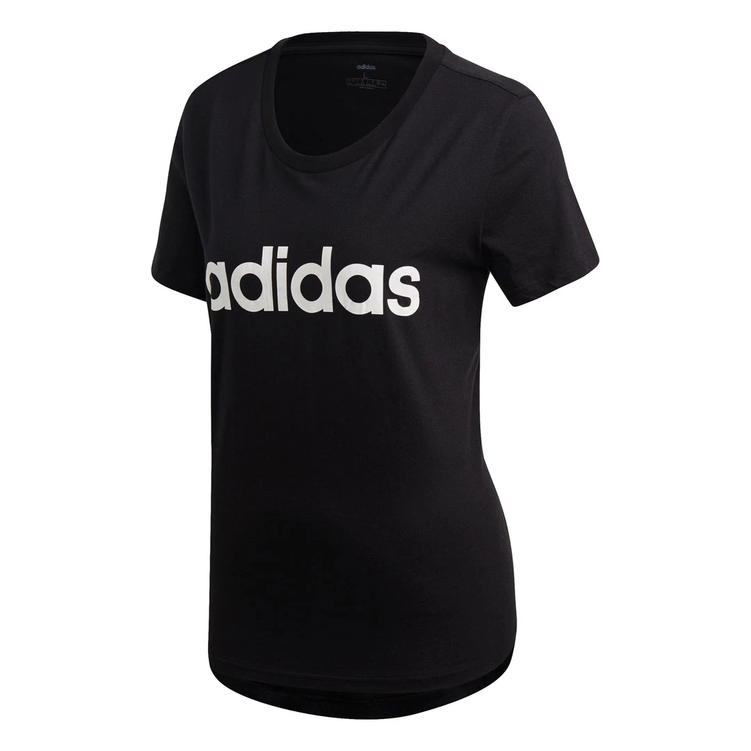 Adidas Apparel Womens Essentials Linear Slim S/S Tshirt 1 Adidas Apparel Womens Essentials Linear Slim S/S Tshirt