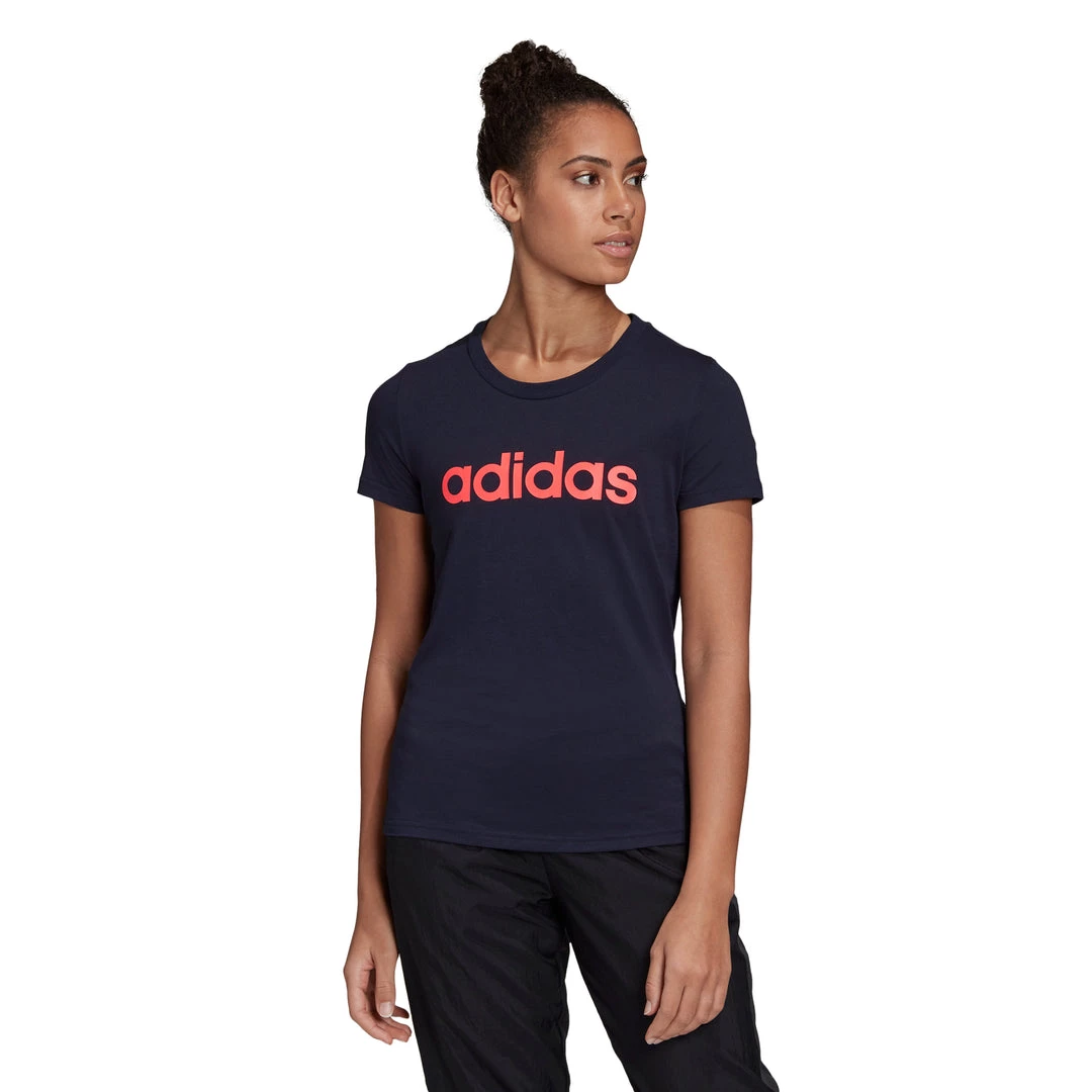 Adidas Apparel Womens Essentials Linear Slim S/S Tshirt 7 Adidas Apparel Womens Essentials Linear Slim S/S Tshirt