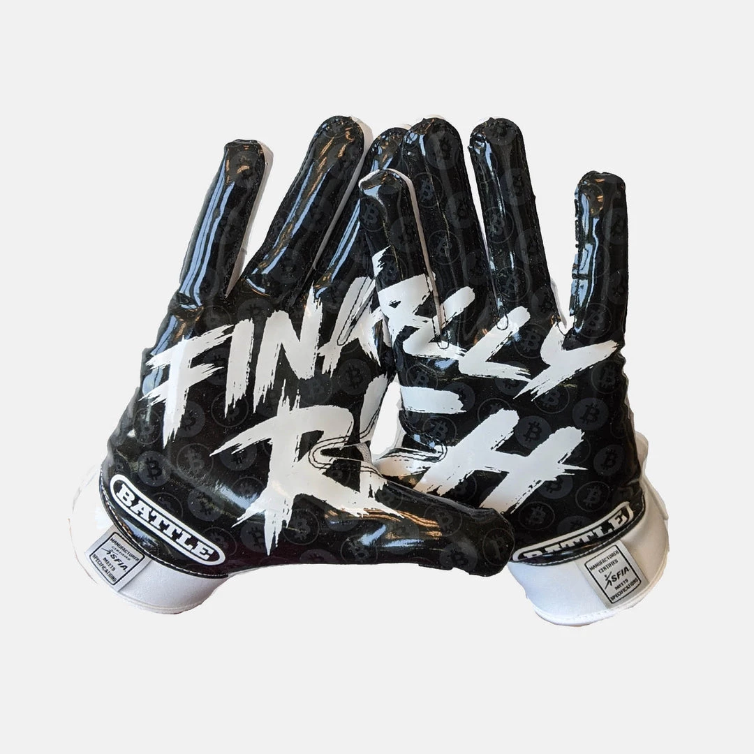 Battle Football Youth Novelty Receiver Gloves 4 Battle Football Youth Novelty Receiver Gloves